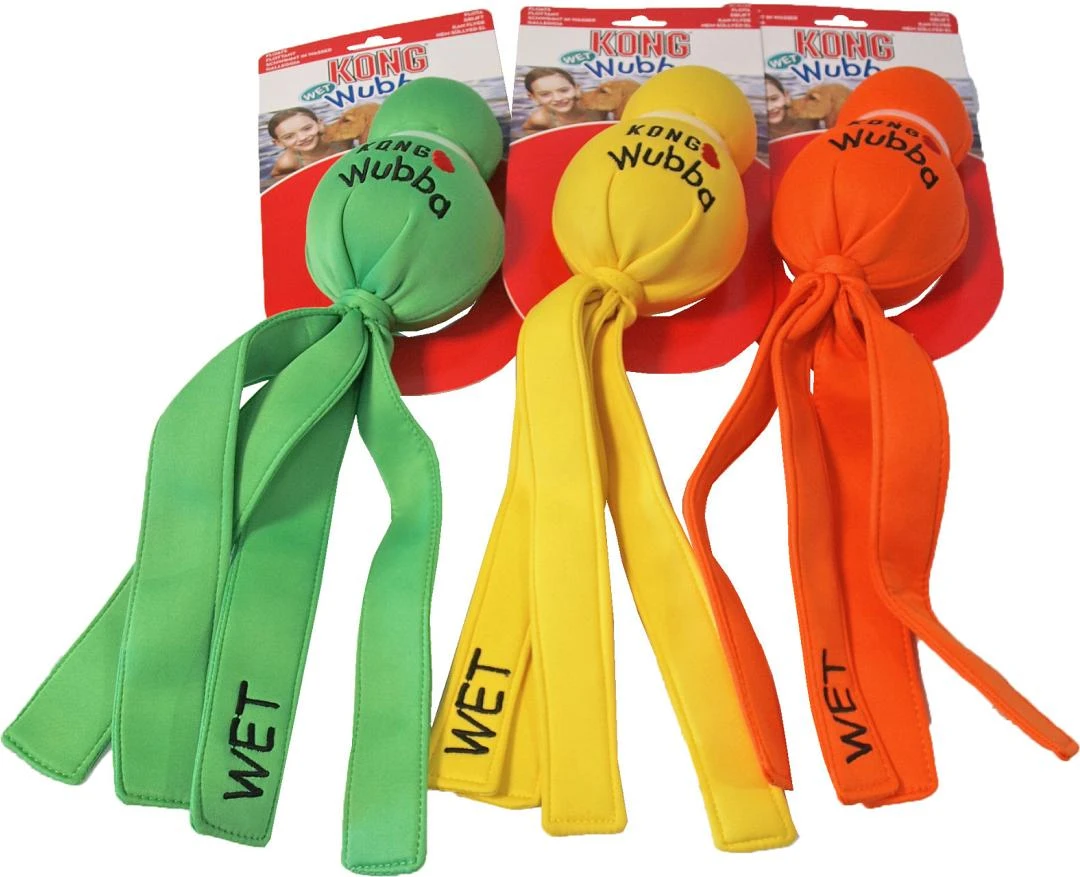 Kong Wet Wubba Assorti 3 Kong Wet Wubba Assorti