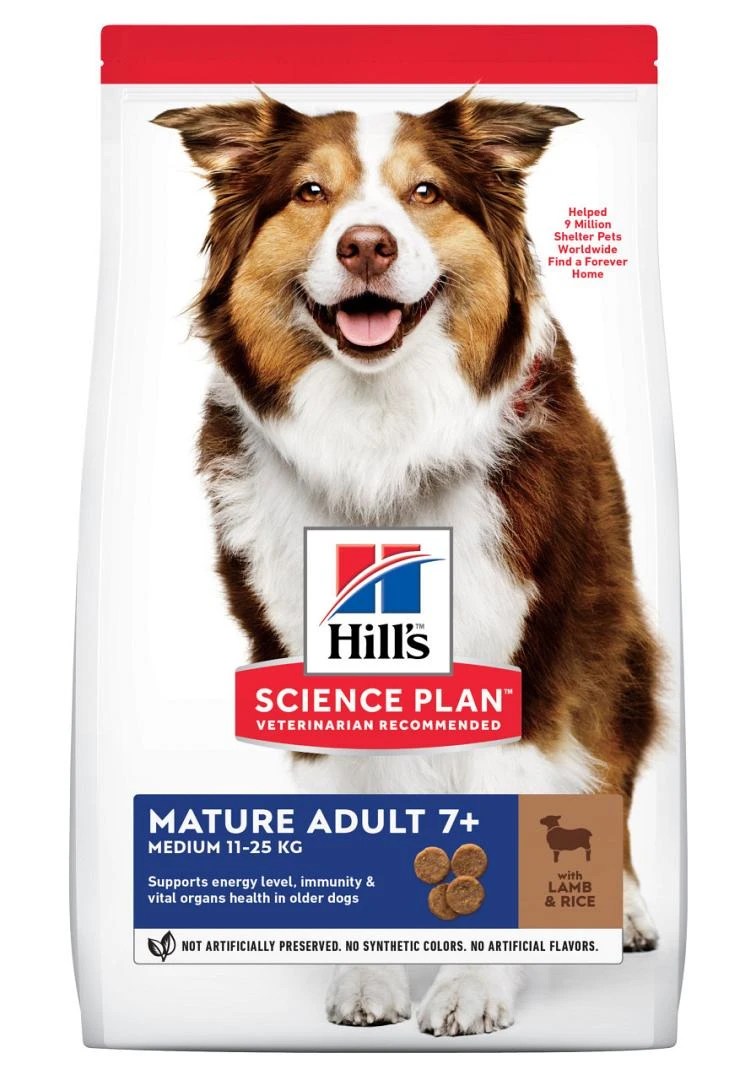 Hill's Science Plan Mature Adult Medium Lam & Rijst 12 Kg 3 Hill's Science Plan Mature Adult Medium Lam & Rijst 12 Kg