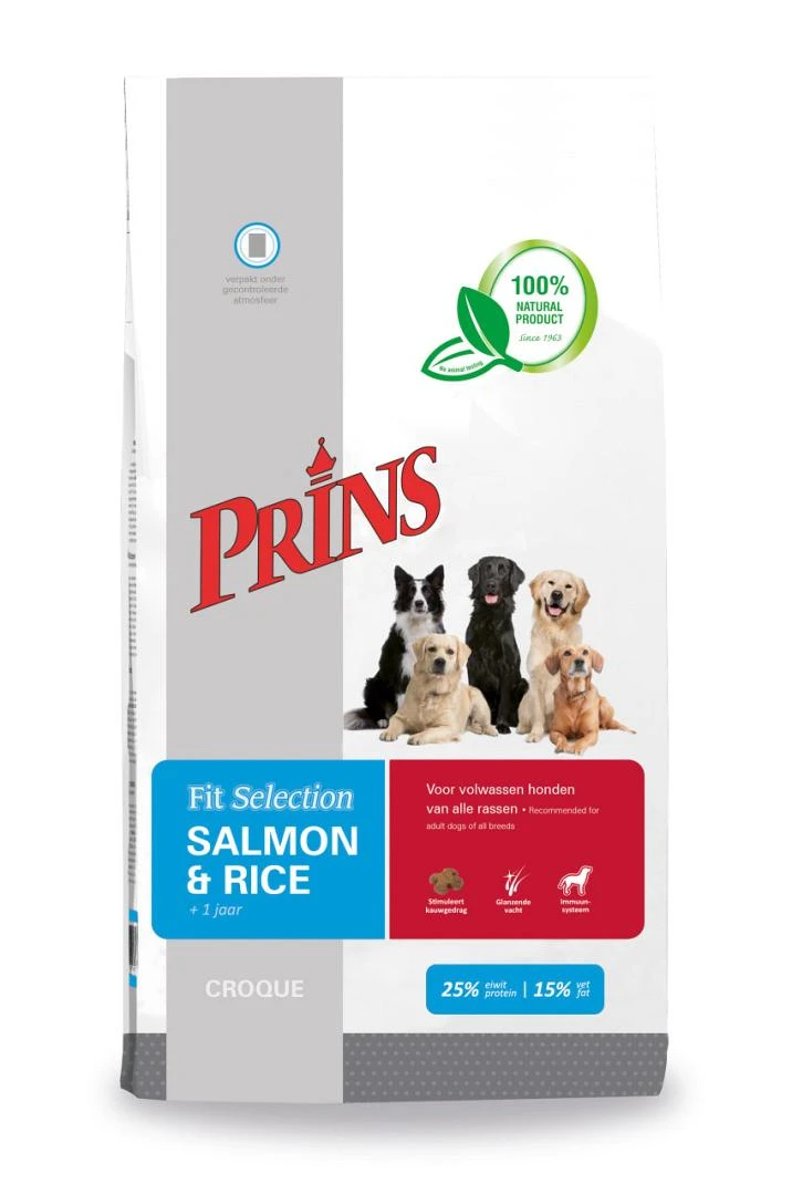 Prins Hondenvoer Fit Selection Salmon & Rice 2 Kg 3 Prins Hondenvoer Fit Selection Salmon & Rice 2 Kg