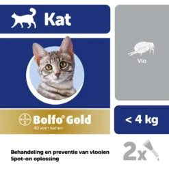Bolfo Gold Kat 40 2 Pipetten 5 Bolfo Gold Kat 40 2 Pipetten -Dieren Serie Winkel 4007221007463