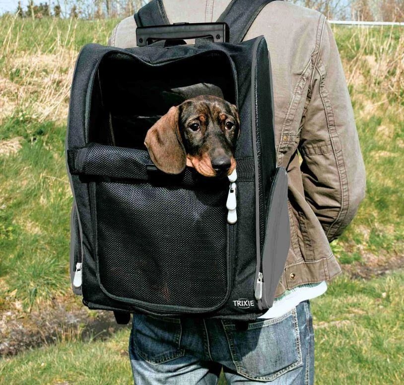 TRIXIE Trolley Hond Zwart/grijs 6 TRIXIE Trolley Hond Zwart/grijs - Afbeelding 4