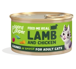 Edgard & Cooper Kattenvoer Lam & Kip Chunks 85 Gr