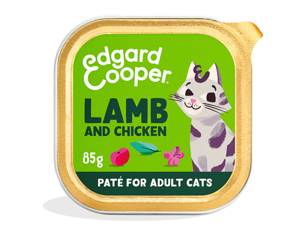 Edgard & Cooper Kattenvoer Adult Lam & Kip Paté 85 Gr 3 Edgard & Cooper Kattenvoer Adult Lam & Kip Paté 85 Gr