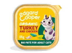 Edgard & Cooper Kattenvoer Adult Organic Kalkoen & Kip Paté 85 Gr