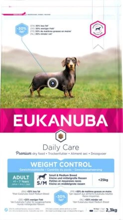 Eukanuba Hondenvoer Adult Small/Medium Weight Control 2,3 Kg