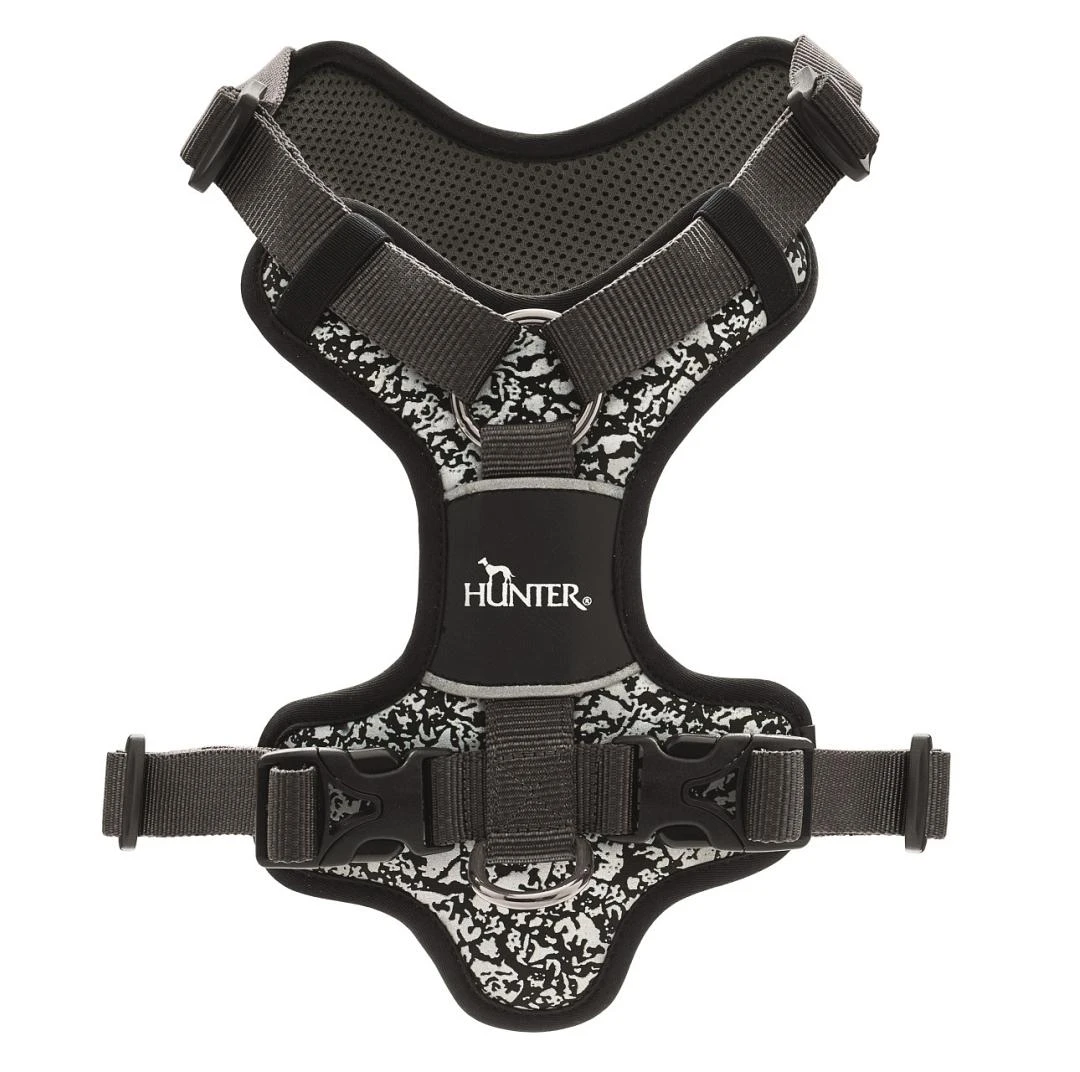 Hunter Hondentuig Divo Reflective Zwart/Grijs 4 Hunter Hondentuig Divo Reflective Zwart/Grijs - Afbeelding 2