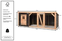Voldux Kippen- Of Konijnenhok Milan XL -Dieren Serie Winkel Voldux Kippenren Milan XL 8720569162347 5