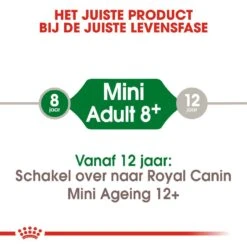 Royal Canin Hondenvoer Mini Adult 8+ 2 Kg -Dieren Serie Winkel royal canin mini adult 8plus volwassen hond kleine hondenrassen vanaf 8 jaar hero image 9